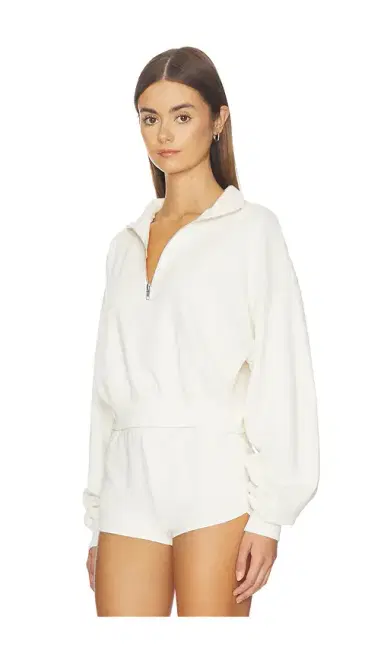 ÉTERNE Cropped Half-zip Sweatshirt | Thumbnail 2 ÉTERNE Cropped Half-zip Sweatshirt | Thumbnail 2