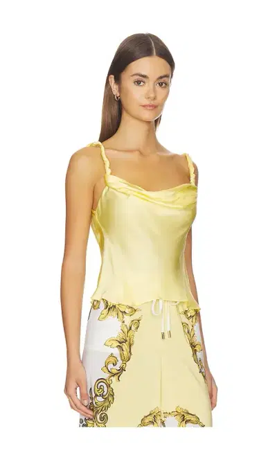 Alice + Olivia Alice + Olivia Monique Twist Strap Cowl Neck Tank | Thumbnail 2