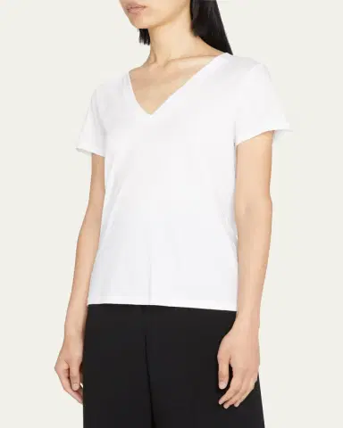 Vince Essential Pima Cotton V-Neck Tee | Thumbnail 8