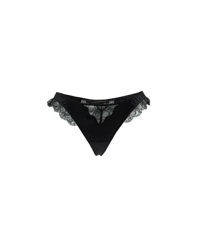 Sensuel Lace-Trim Silk Thong