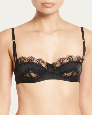 Kiki de Montparnasse Sensuel Lace-Trim Underwire Balconette Bra | Thumbnail 2 Kiki de Montparnasse Sensuel Lace-Trim Underwire Balconette Bra | Thumbnail 2