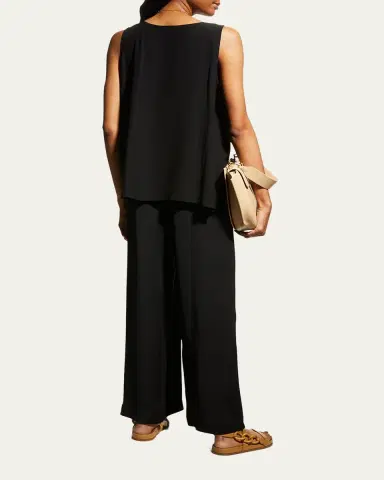 Eskandar Lightweight Silk A-Line Shell | Thumbnail 3 Eskandar Lightweight Silk A-Line Shell | Thumbnail 3