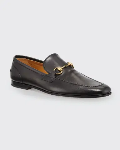 Gucci Men's Jordaan Leather Loafers | Thumbnail 2