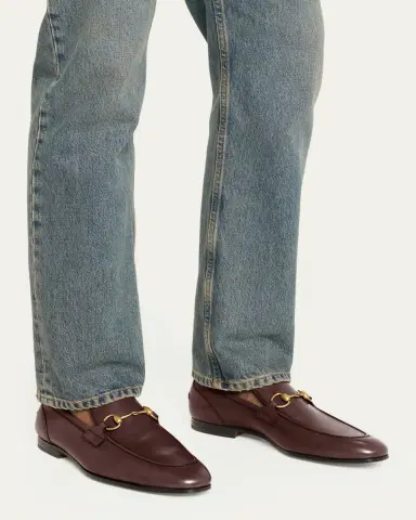 Gucci Men's Jordaan Leather Loafers | Thumbnail 12