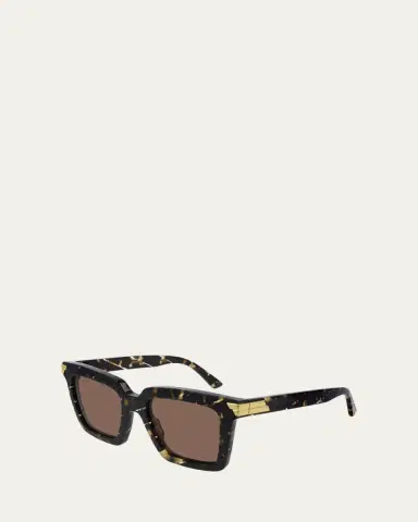 Bottega Veneta Chunky Square Acetate Sunglasses | Thumbnail 2
