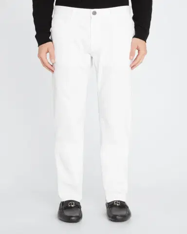 Giorgio Armani Men's Five-Pocket Solid Cotton-Stretch Pants | Thumbnail 3 Giorgio Armani Men's Five-Pocket Solid Cotton-Stretch Pants | Thumbnail 3
