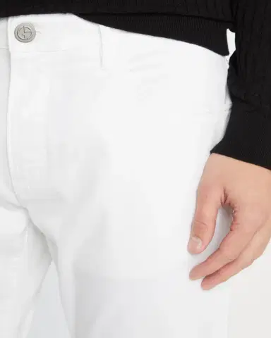 Giorgio Armani Men's Five-Pocket Solid Cotton-Stretch Pants | Thumbnail 4 Giorgio Armani Men's Five-Pocket Solid Cotton-Stretch Pants | Thumbnail 4