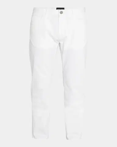Giorgio Armani Men's Five-Pocket Solid Cotton-Stretch Pants | Thumbnail 5 Giorgio Armani Men's Five-Pocket Solid Cotton-Stretch Pants | Thumbnail 5