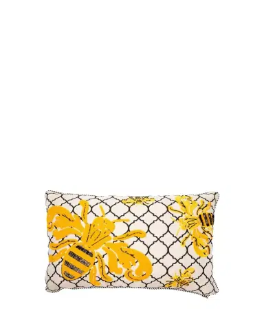 MacKenzie-Childs Queen Bee Outdoor Lumbar Pillow | Thumbnail 1