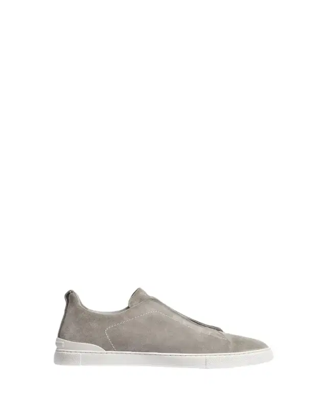 ZEGNA Men's Triple Stitch Suede Sneakers