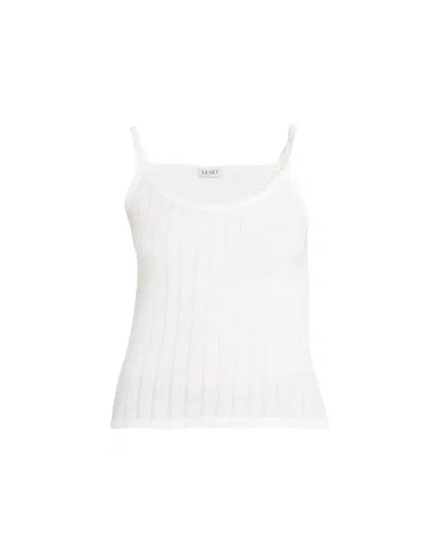 Cotton Pointelle Scalloped Tank Top