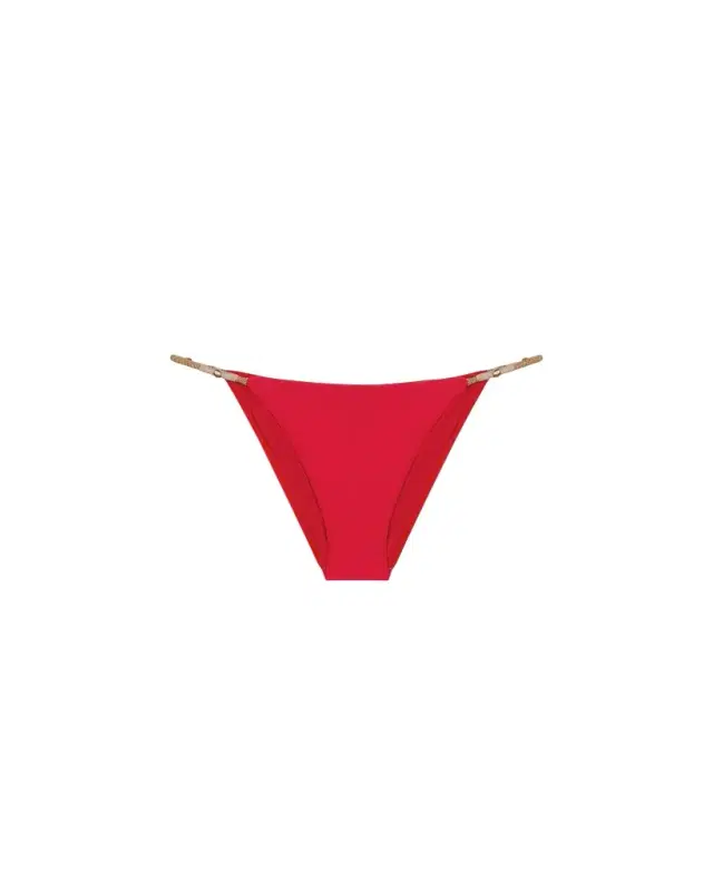 Solid Layla Detail Full Bikini Bottoms