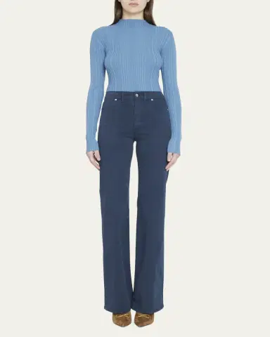 Veronica Beard Crosbie Wide-Leg Patch Pocket Jeans | Thumbnail 2 Veronica Beard Crosbie Wide-Leg Patch Pocket Jeans | Thumbnail 2