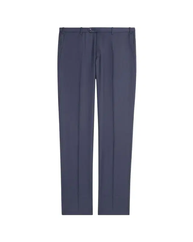 Giorgio Armani Men's Flat-Front Wool Trousers