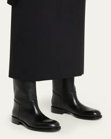 The Row Nobilis Leather Mid Riding Boots | Thumbnail 2