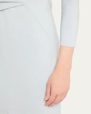 Giorgio Armani Milano Jersey Dress with Gathered Waist | Thumbnail 5 Giorgio Armani Milano Jersey Dress with Gathered Waist | Thumbnail 5