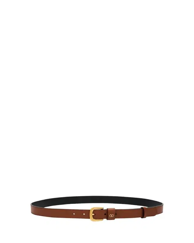 Valentino Garavani VLogo Signature Embellished Leather Belt, 25mm