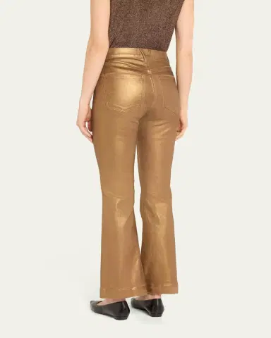 Veronica Beard Carson Metallic Ankle Flare Jeans | Thumbnail 3 Veronica Beard Carson Metallic Ankle Flare Jeans | Thumbnail 3
