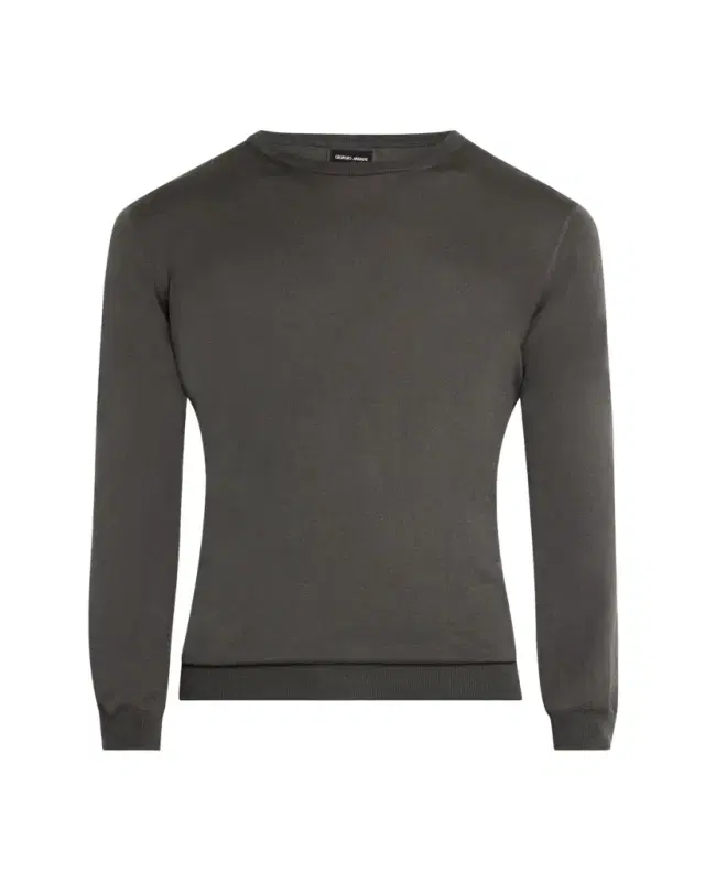Giorgio Armani Men's Silk-Cotton Crew Sweater