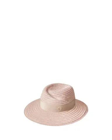 Maison Michel Virginie Straw Fedora Hat | Thumbnail 1 Maison Michel Virginie Straw Fedora Hat | Thumbnail 1
