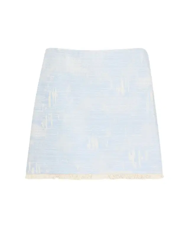 Rigby Fringe-Hem Tweed Mini Skirt
