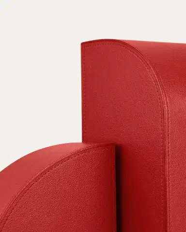 Assouline Cubist L Red Leather Bookend | Thumbnail 3