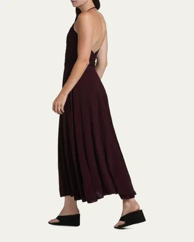 Alaïa Draped Halter Backless Gown | Thumbnail 3