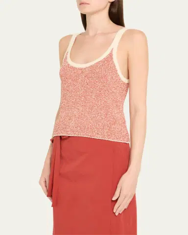 Vince Stripe Scoop-Neck Tank Top | Thumbnail 4