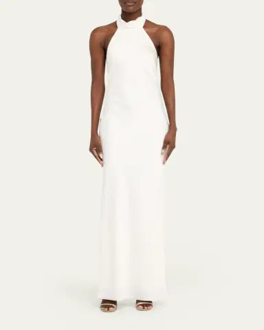 Ramy Brook Tatiana Low-Cut Halter Column Gown | Thumbnail 2 Ramy Brook Tatiana Low-Cut Halter Column Gown | Thumbnail 2