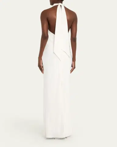 Ramy Brook Tatiana Low-Cut Halter Column Gown | Thumbnail 3 Ramy Brook Tatiana Low-Cut Halter Column Gown | Thumbnail 3