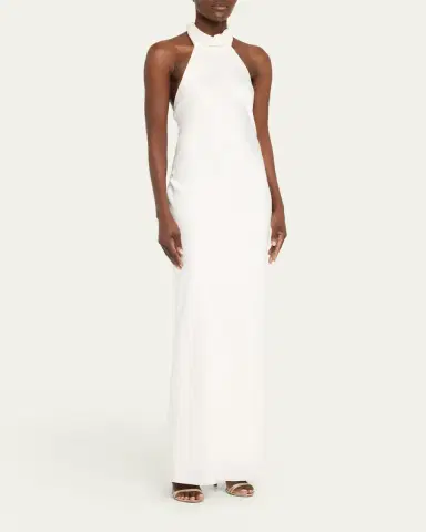 Ramy Brook Tatiana Low-Cut Halter Column Gown | Thumbnail 4 Ramy Brook Tatiana Low-Cut Halter Column Gown | Thumbnail 4