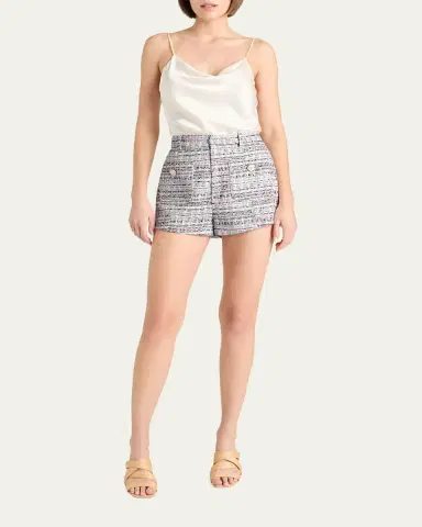 Cinq à Sept Auden Tailored Tweed Shorts | Thumbnail 2