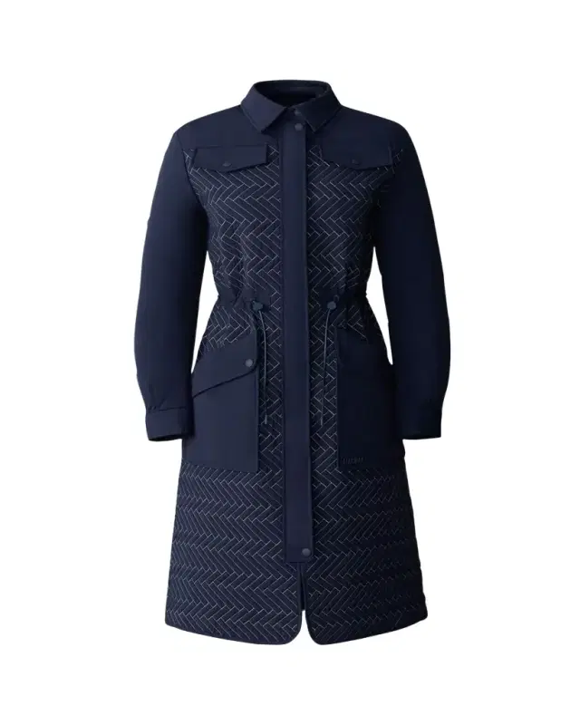 Mackage Chevron Quilted Long Down Coat