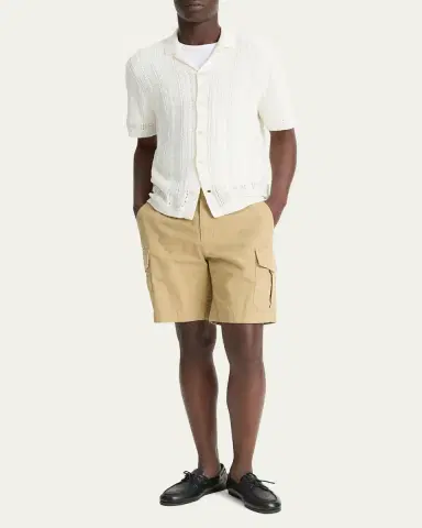 Vince Men's Crochet Cabana Shirt | Thumbnail 4