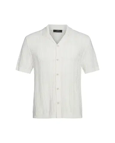 Vince Men's Crochet Cabana Shirt | Thumbnail 1
