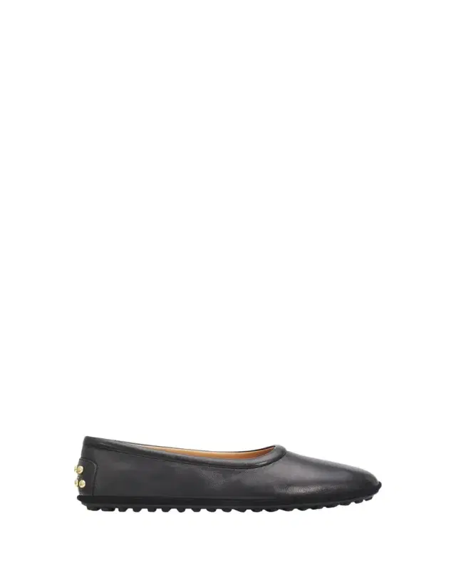 Tod's Studded Nappa Leather Ballerina Flats