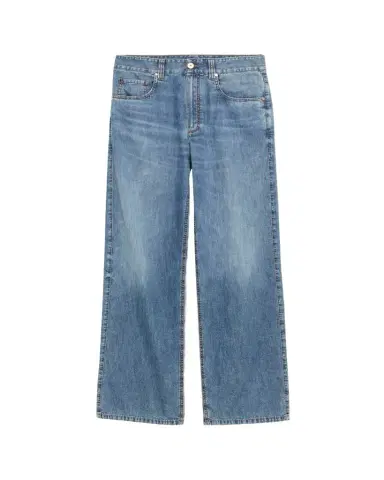 Brunello Cucinelli Super Light Relaxed-Leg Jeans | Thumbnail 1 Brunello Cucinelli Super Light Relaxed-Leg Jeans | Thumbnail 1
