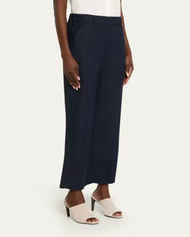 Brunello Cucinelli Linen Twill Wide-Leg Crop Cigarette Pants | Thumbnail 4 Brunello Cucinelli Linen Twill Wide-Leg Crop Cigarette Pants | Thumbnail 4