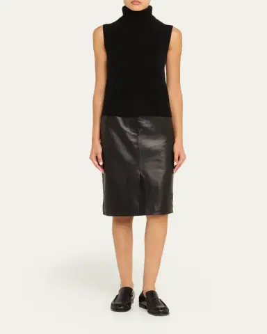 Veronica Beard Mazzy Cashmere Turtleneck Shell | Thumbnail 2 Veronica Beard Mazzy Cashmere Turtleneck Shell | Thumbnail 2