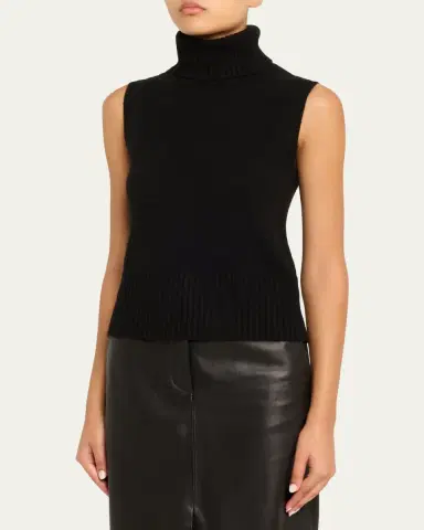Veronica Beard Mazzy Cashmere Turtleneck Shell | Thumbnail 4 Veronica Beard Mazzy Cashmere Turtleneck Shell | Thumbnail 4