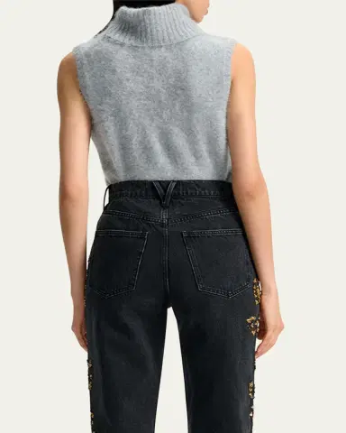 Veronica Beard Mazzy Cashmere Turtleneck Shell | Thumbnail 7 Veronica Beard Mazzy Cashmere Turtleneck Shell | Thumbnail 7
