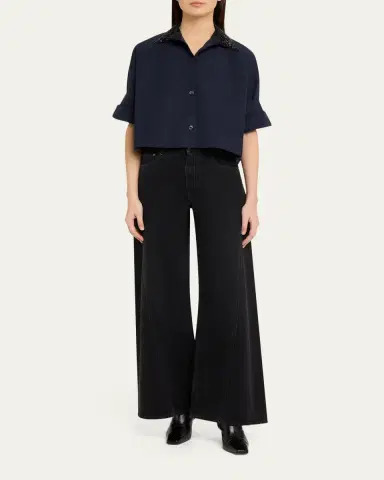TWP Next Ex Shirt with Crystal-Embellished Collar | Thumbnail 2 TWP Next Ex Shirt with Crystal-Embellished Collar | Thumbnail 2