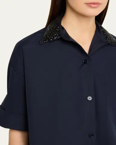 TWP Next Ex Shirt with Crystal-Embellished Collar | Thumbnail 5 TWP Next Ex Shirt with Crystal-Embellished Collar | Thumbnail 5