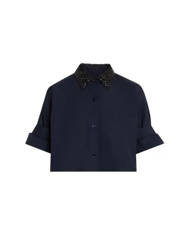 TWP Next Ex Shirt with Crystal-Embellished Collar