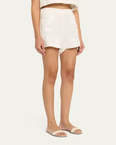 SIMKHAI Sammie Floral Shorts | Thumbnail 4