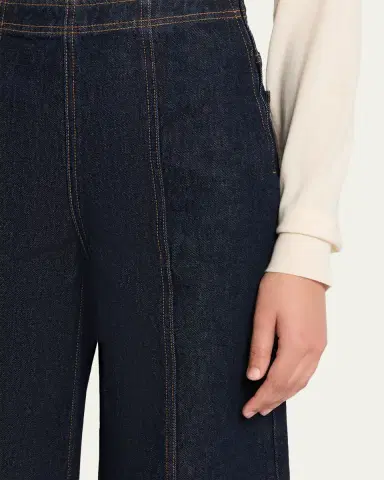 Ulla Johnson The Bianca Front-Seam Wide-Leg Jeans | Thumbnail 5