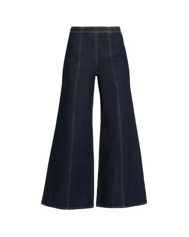 Ulla Johnson The Bianca Front-Seam Wide-Leg Jeans | Thumbnail 1