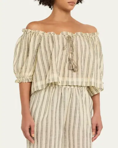Ulla Johnson Paros Stripe Coverup Top | Thumbnail 4 Ulla Johnson Paros Stripe Coverup Top | Thumbnail 4
