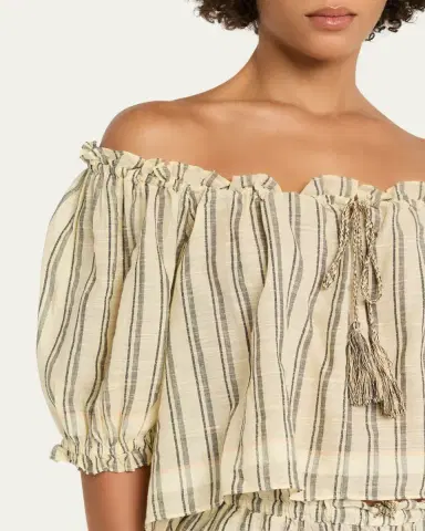 Ulla Johnson Paros Stripe Coverup Top | Thumbnail 5 Ulla Johnson Paros Stripe Coverup Top | Thumbnail 5