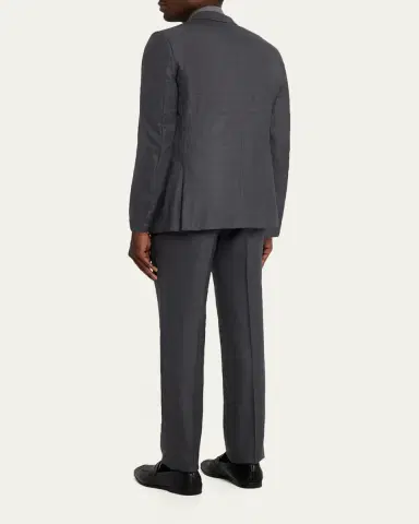 Zegna Men's Tonal Plaid 15milmil15 Wool Suit | Thumbnail 3 Zegna Men's Tonal Plaid 15milmil15 Wool Suit | Thumbnail 3